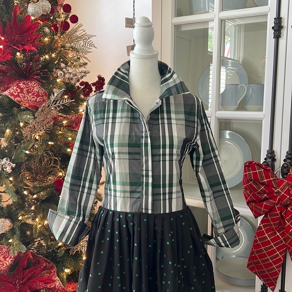 BURU shirt dress size small black and green - Picture 1 of 8